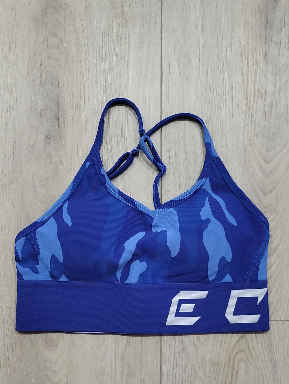 ECHT Blue Camouflage Sports Bra